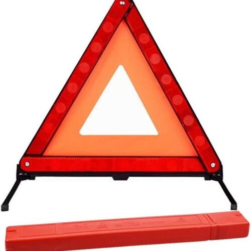 Reflective Triple Triangle Car Warning Sign Roadside Hazard Sign Emergency Breakdown Board, Safety Triangle Warning Kit, Foldable Car Roadside Emergency Kit