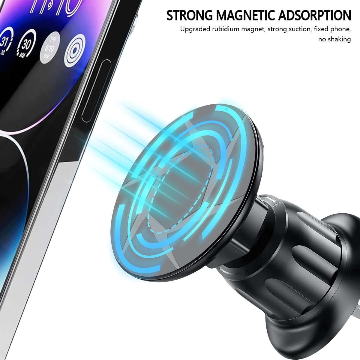 Replacement Air Vent Clip Mount for Wireless Car Charger and Phone Holder Systems - Image 2