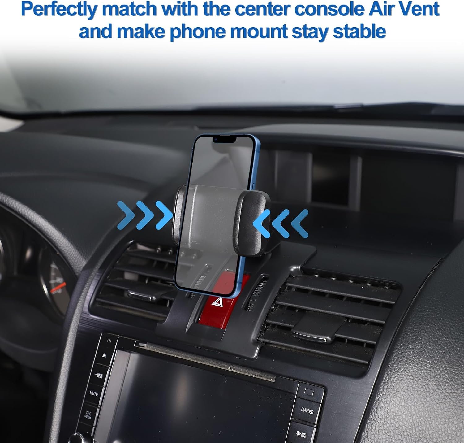 Air Vent Phone Holder Mount with 360° Adjustable Clip Design for Smartphones - Image 2