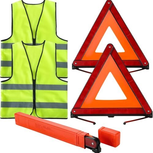 Warning Triangle Kit with Reflective Warning Vest