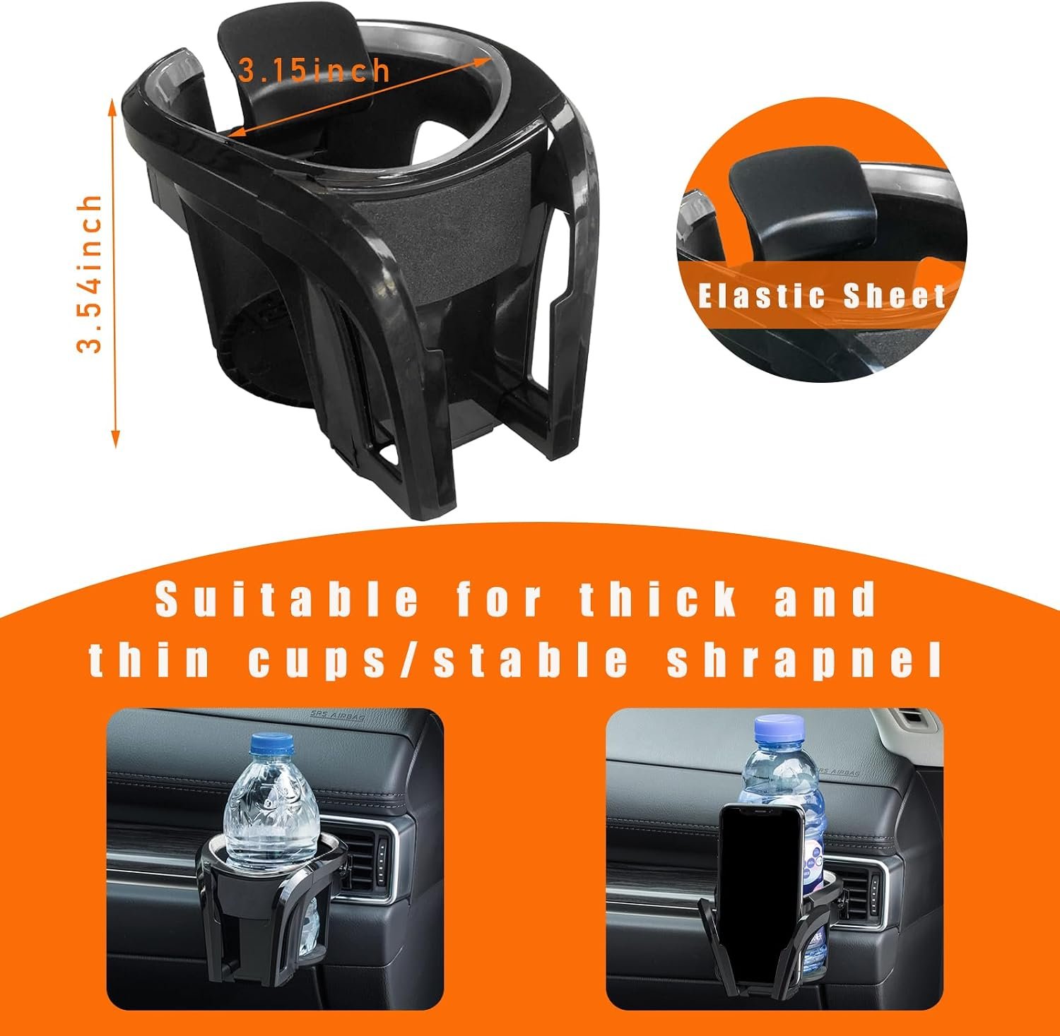 Universal Gravity Air Vent Car Phone Holder Compatible with Most Smartphones - Image 2